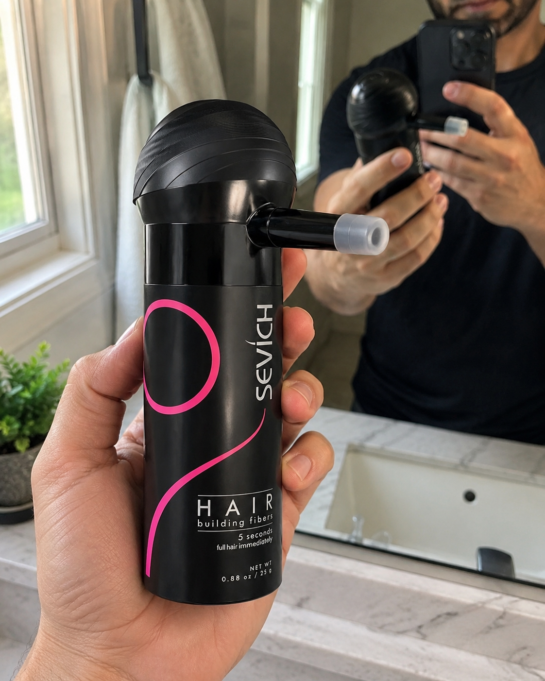 Keratin Hair Building Fiber Powder – Instant Thicker Looking Hair
