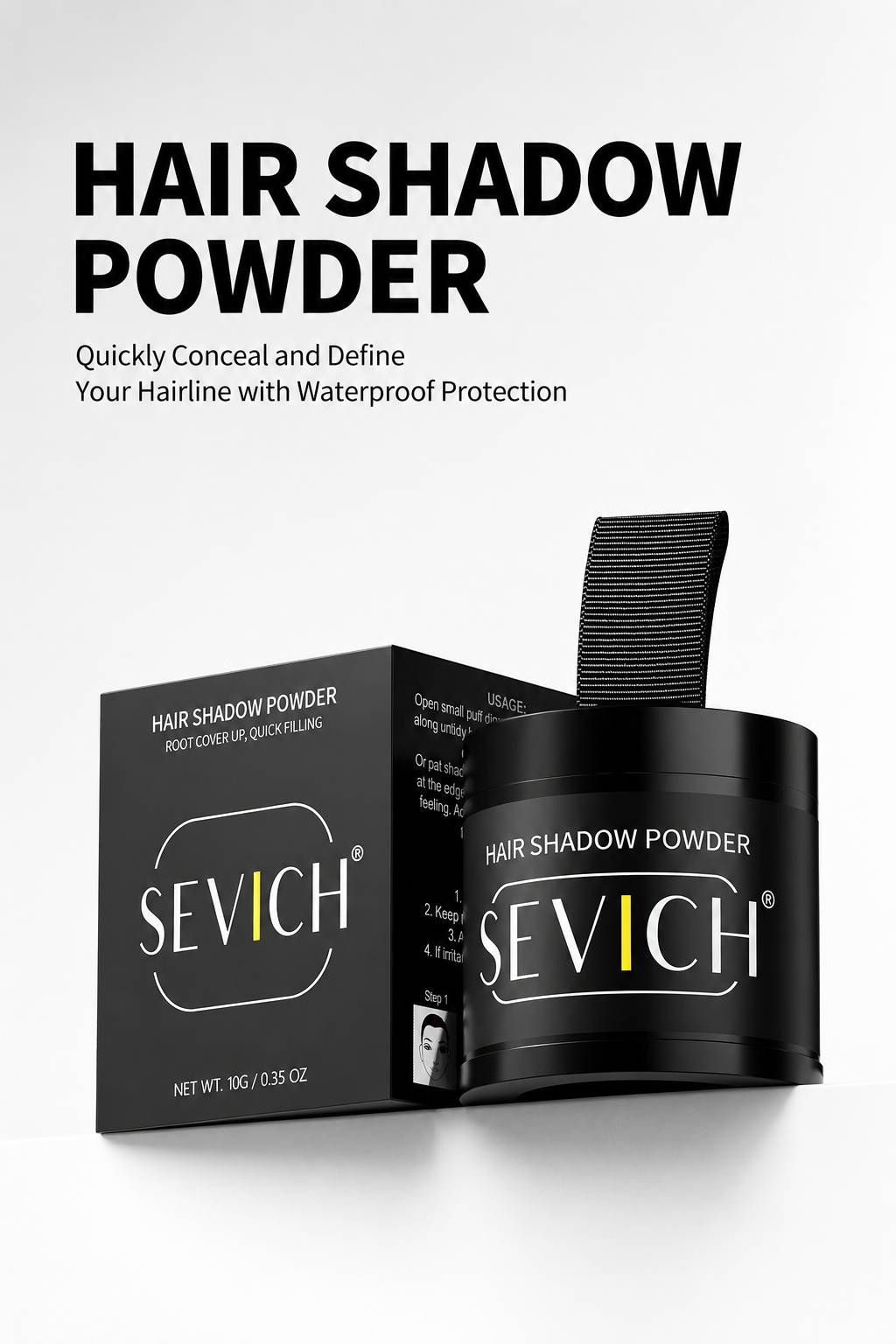 Waterproof Hairline Powder – Natural Root Cover Up for Thinning Hair