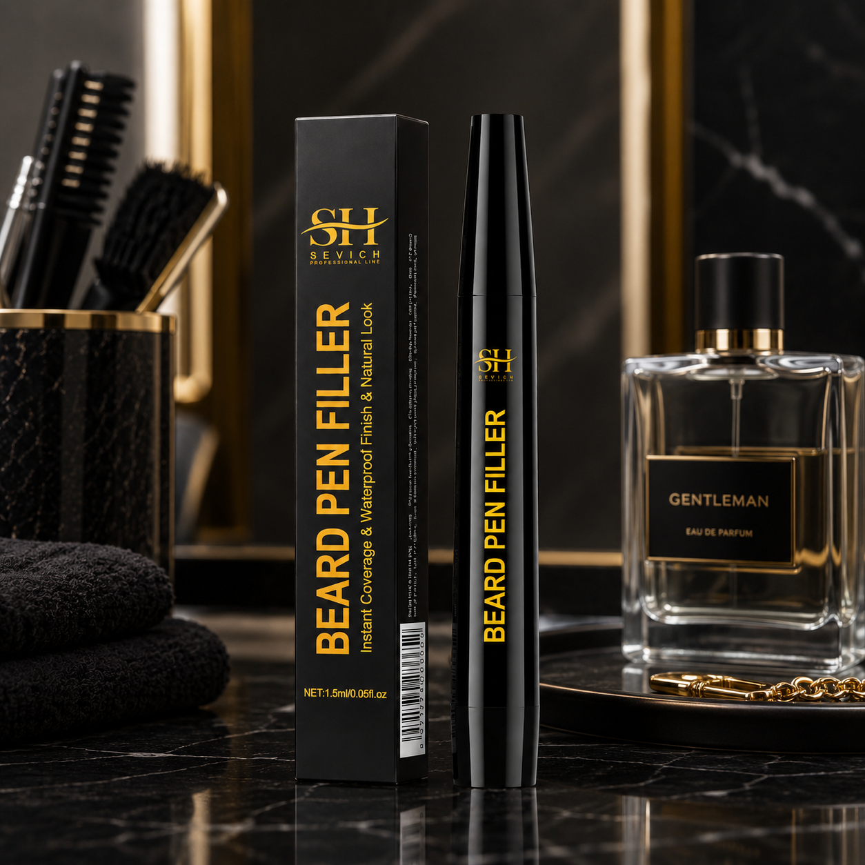 Waterproof Beard Pen Filler – Natural-Looking Patchy Beard Enhancer
